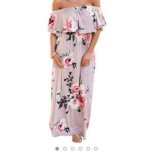 Off the shoulder floral dress
